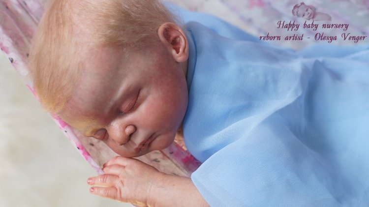 Наша Лиечка устала, сладко сладко задремала. Кукла реборн Олеси Венгер
