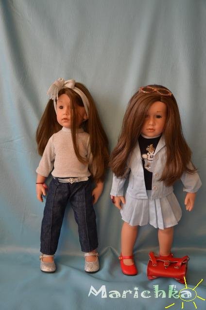 Клара и Изабель... или просто Снегурочки! Куклы Gotz