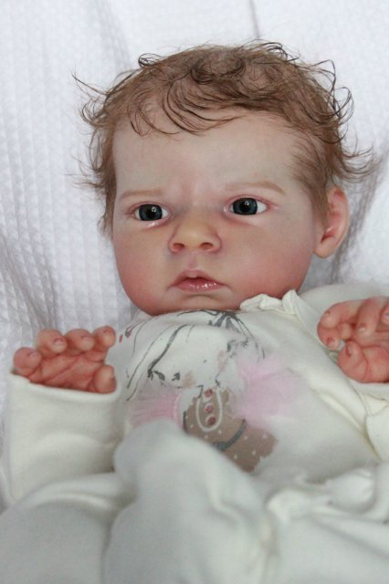 Сама мисс серьезность, кукла реборн Беспаловои Жанны (фото 7)