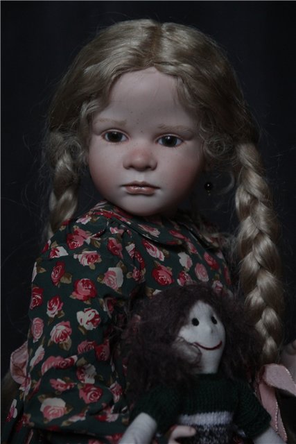 Фарфоровая кукла-снегурочка Офелия (Ophelia) от Ruth Treffeisen. Просто наступила зима