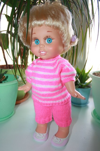 Яркие весенние полосочки для Galoob baby face