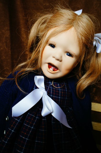 Фарфоровая авторская кукла "Забияка" - рыжий лучик Весны (фото 10)