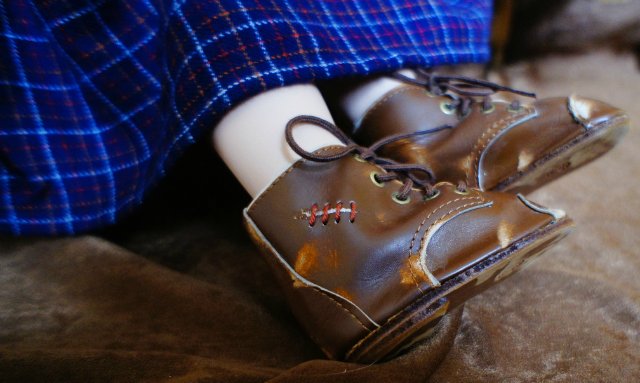 Фарфоровая авторская кукла "Забияка" - рыжий лучик Весны (фото 9)