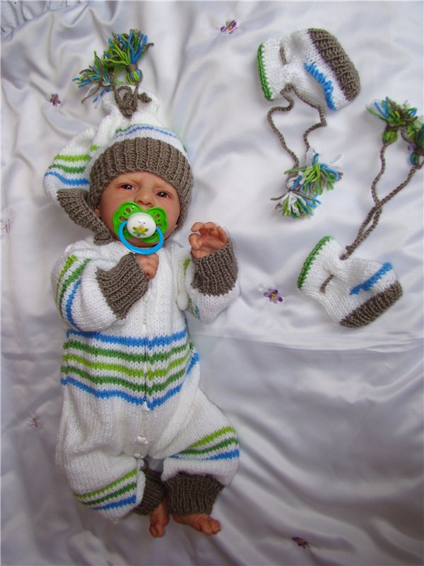 Теплый комбезик для Ангелочка (кукла-реборн молд Ангел)
