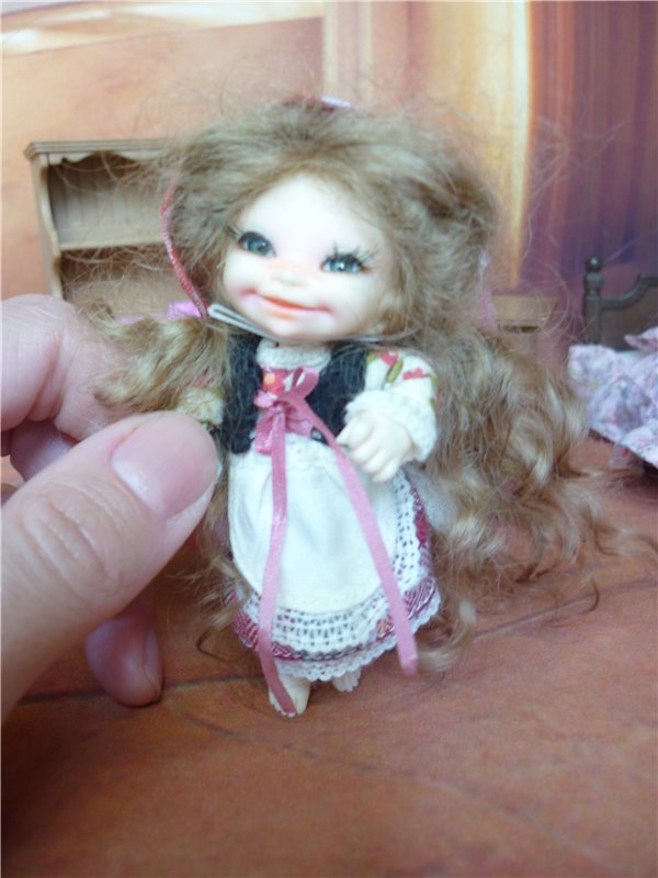 Красная Шапочка на ладошке - микро-костюм для Вареньки ( SoSo realpuki Fairyland)