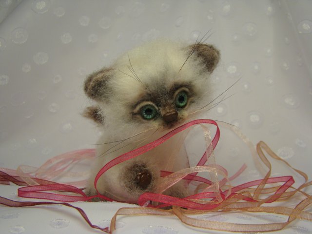 Запутанная история. Игрушка валянием из шерсти (фото 10)