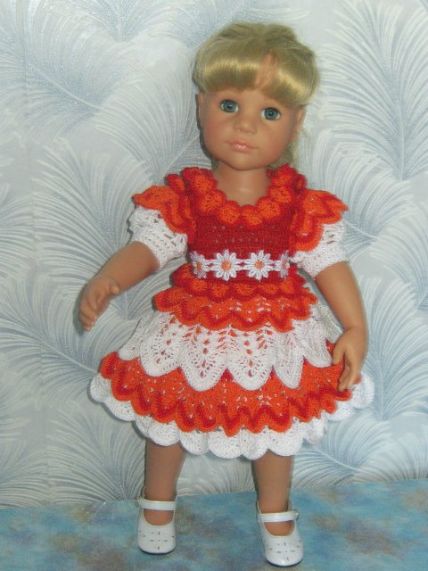 Новая коллекция летних вязаных нарядов для фейсинок, готциков, паолок под названием "Ромашки"