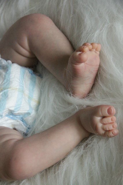 Ноэльчик... очень серьезный малыш... Куколка реборн Вишни Виктории (фото 9)