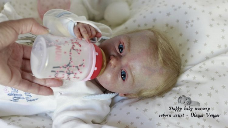 Моя милая златовласка Ева. Кукла реборн Олеси Венгер