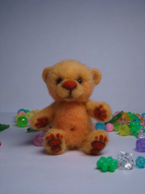 Маленький осенний "антидипрессант". Игрушки валянием из шерсти