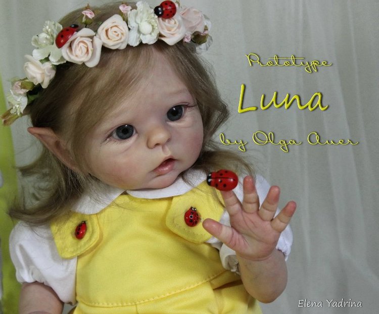 Моя Луна. Прототип Luna by Olga Auer. Куклы реборн Елены Ядриной
