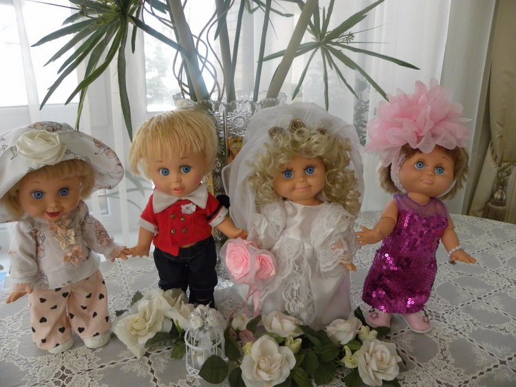 Продолжение свадьбы — Куклы Galoob Baby Face (Фейсинки): винтаж 90 (фото 6)