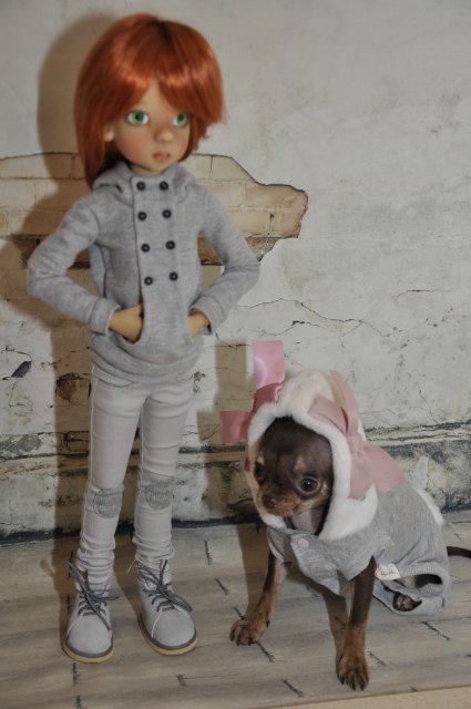 Лайла (Кайе Виггз) с Феней (чишечка). Надеюсь, что любителей собачек на сайте также много, как и поклонников кукол от Кайе