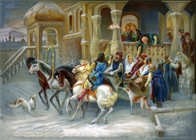 Усмотри тропинку в сказку или Здесь русский дух, здесь Русью пахнет. Федоскинская лаковая миниатюра (фото 4)