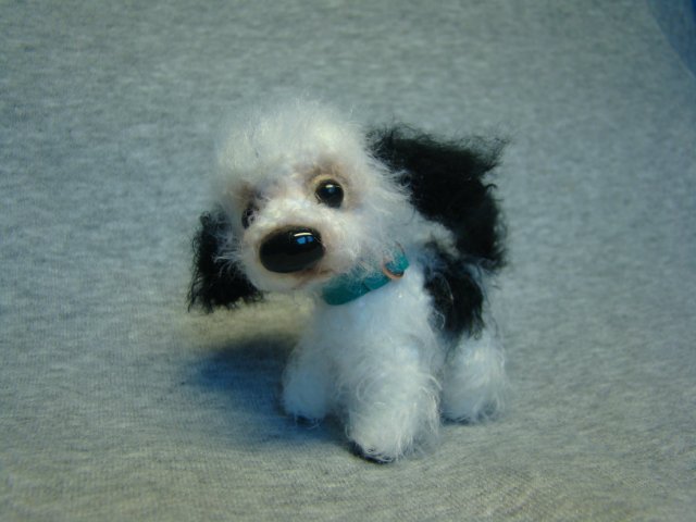 Пёса моя песа, лапа моя лапа.. Авторская игрушка валянием Ольги Чернухо