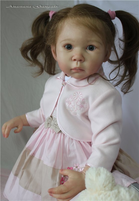 Иришка - сладкая Ириска! И шоколада ни надо... Кукла реборн Анастасии Гангало (фото 5)