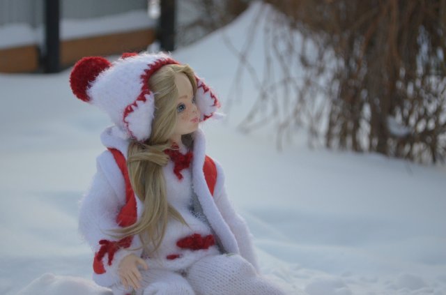 Зима, горка, санки! Авторская шарнирная кукла Коновниной Ольги | Бэйбики Зима, горка, санки! Авторская шарнирная кукла Коновниной Ольги