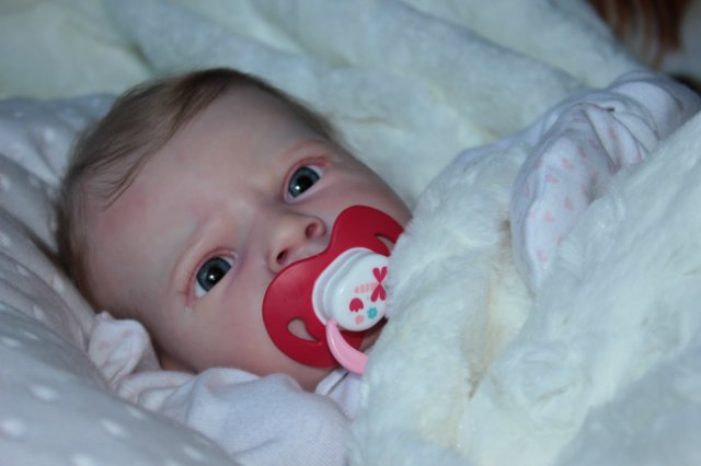 Маленькая кнопочка реборн Сабрина, художник Беспалова Жанна