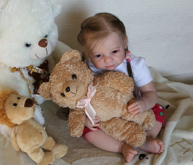 Моя милая Мариночка! Малышка реборн из молда Camille