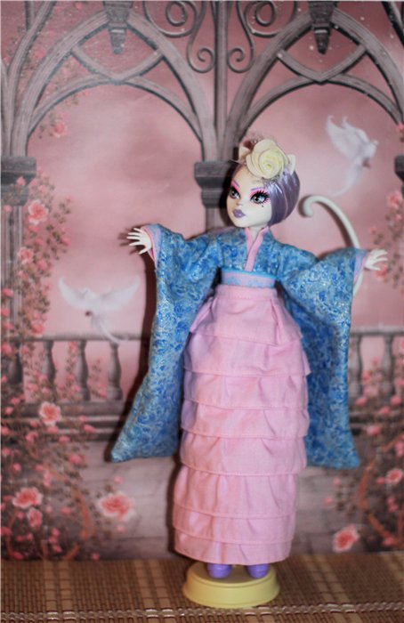 Мой первый топик. Кимоно для куколки Monster High (фото 6)