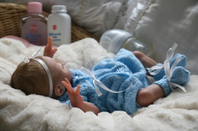 Спящая малышка Рози 2. Куколка реборн Виктории Вишни