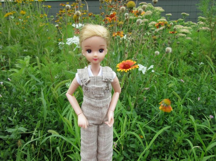 Комбинезон из куска льняной ткани для Хелены (фото 3)