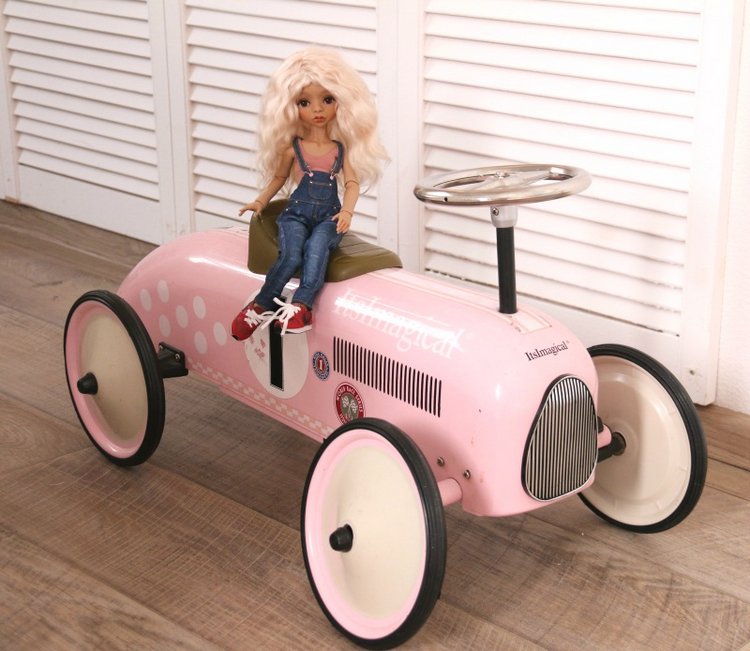 Новогоднее настроение в ноябрьский дождь. Шарнирная кукла (фото 10)