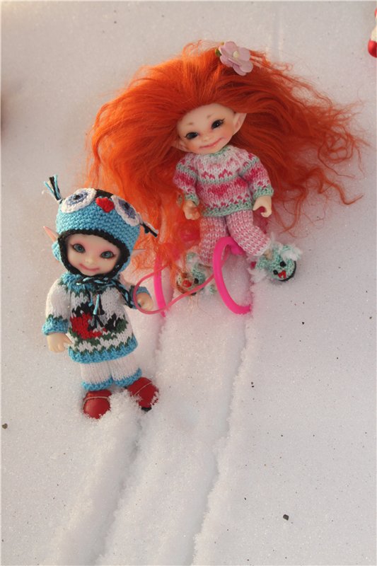 Зимняя прогулка моих крошек! Реалпуки Pupu и реалпуки Сосо (фото 5)