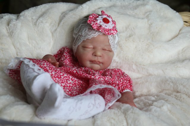 Спящая малышка Рози 2. Куколка реборн Виктории Вишни