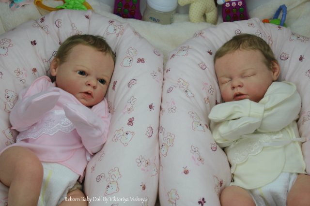 Близняшечки Ноа... Куколки реборн Виктории Вишни