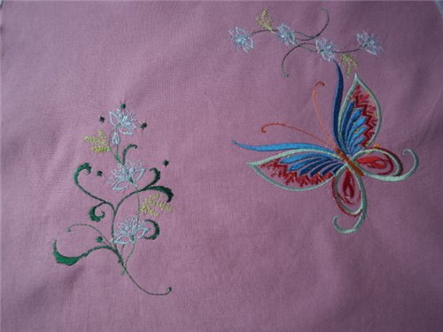 Другие наши увлечения: машинная вышивка