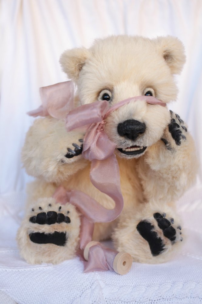 Нолан полярный медвежонок. Авторские игрушки ручной работы Татьяны Матляк