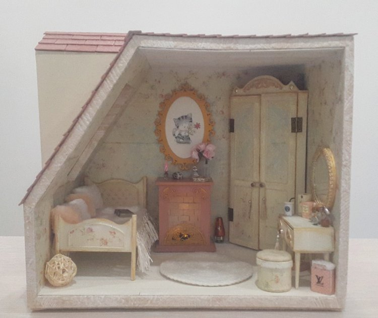 Девичья шкатулка-румбокс для кукол - Уютный чердачОК