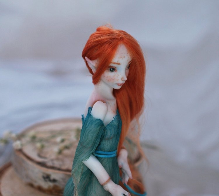 Рождение фарфоровой куклы эльфиечки (фото 7)