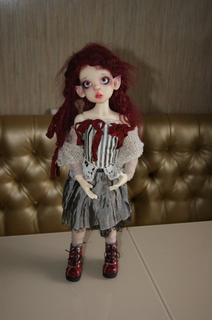 Fair elf Layla - Нежная лиловая эльфиня