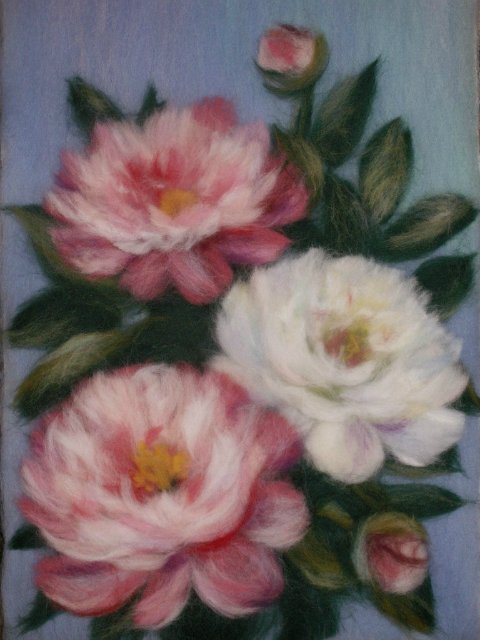 Картины из шерсти. Подборка