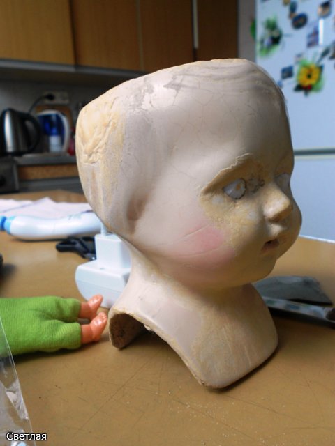 Реставрация самых ранних антикварных кукол Effanbee, 1912 год. + БОНУС, поработаем с кракелюром