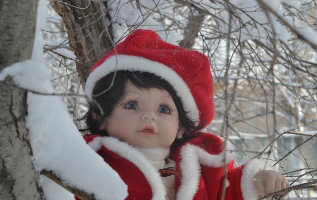 За корзинкой подснежников... Кукла Adora (фото 6)