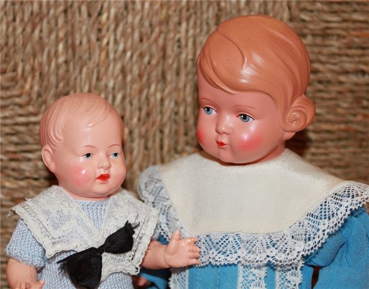 Пополнениe целлулоидных Schildkrot, молд bebe, 1932, Germany