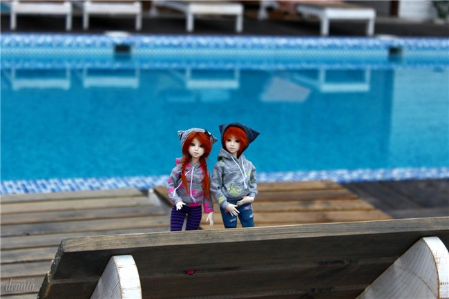 Кинко и Ринри: привет из Буковели! Nano Haruka & Pure Neemo Azone XS white, OOAK by Tocho, outfit by Yumiko Mikoto