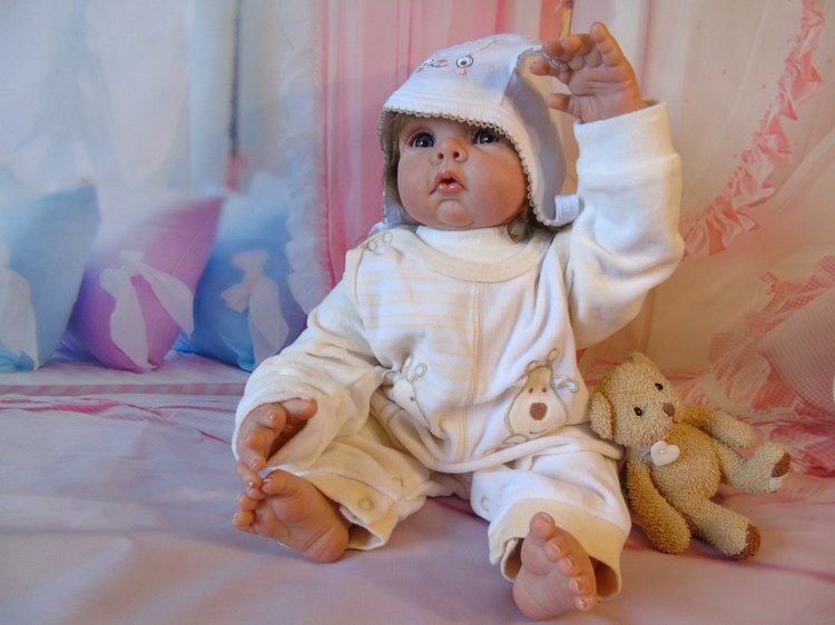Малышка Карина — Куклы Реборн (Reborn): домашние фото (фото 8)