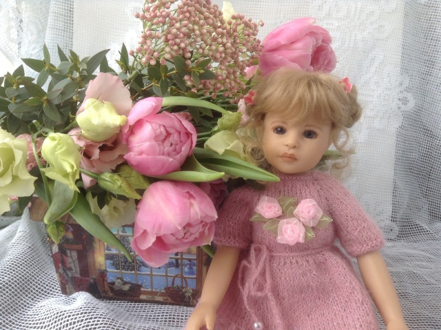 Поздравление с Весной! Или девочки в розовом. Куклы от H. Plusczok и A. Himstedt