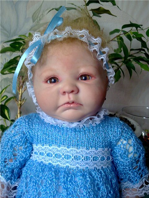 Новая вязалочка для малышки-реборн