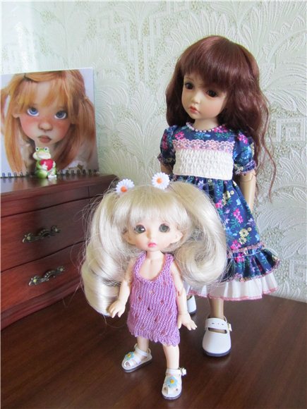 Аленка - модница. Кукла BJD