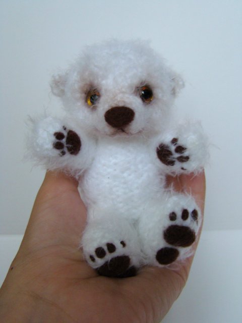 Мишка-эскимо. Игрушка вязанная крючком Ольги Чернухо (фото 6)
