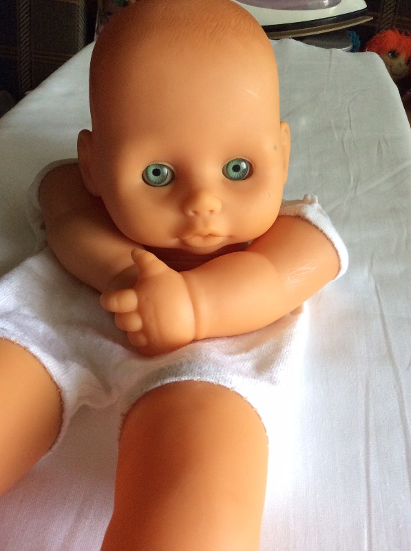 Пупс ГДР реставрация и создание нового образа (фото 2)