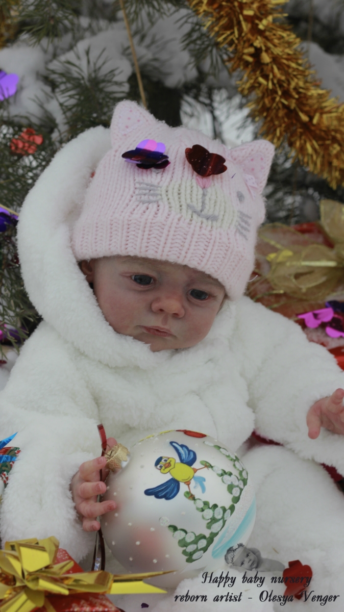 Моё предновогоднее чудо, моя Карлотта. Кукла реборн Олеси Венгер