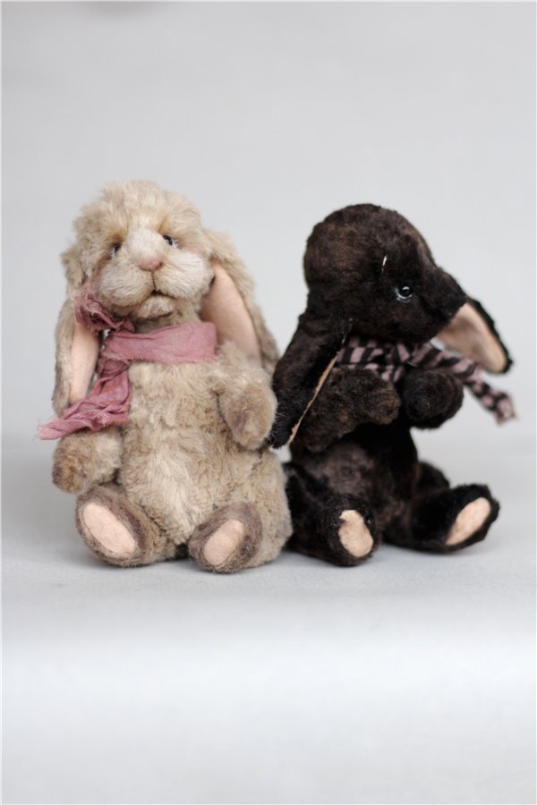 Зайки, авторские игрушки ручной работы Татьяны Матляк (фото 5)