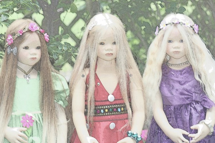 Солнечный денек в саду. Часть вторая - три подружки