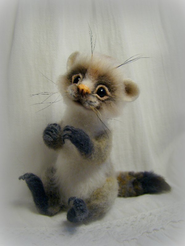 Хорёк. Авторская игрушка валянием из шерсти Ольги Чернухо (фото 2)